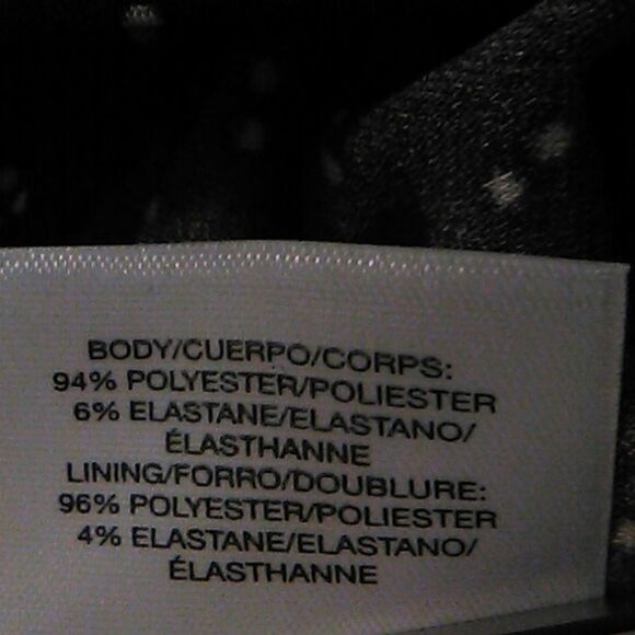 Anne Klein Black and White Wrap Top - Picture 9 of 10